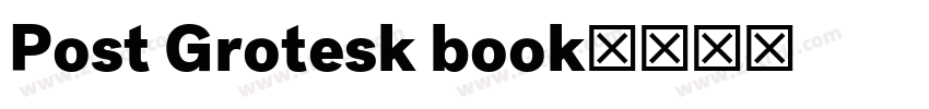 Post Grotesk book字体转换
